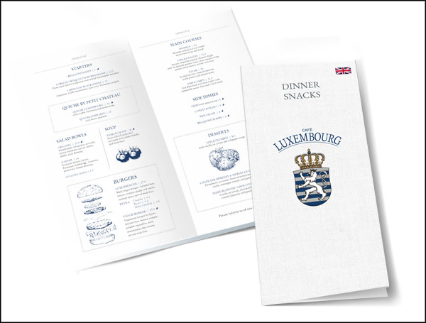 Cafe Luxembourg menukaarten