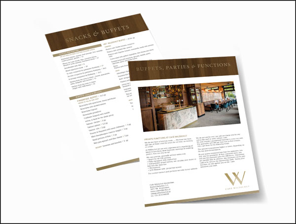 CafeWildschut flyers