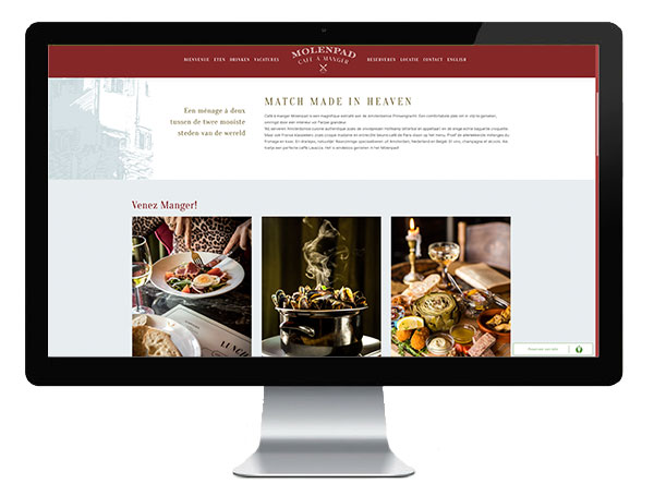 Cafe het Molenpad Website