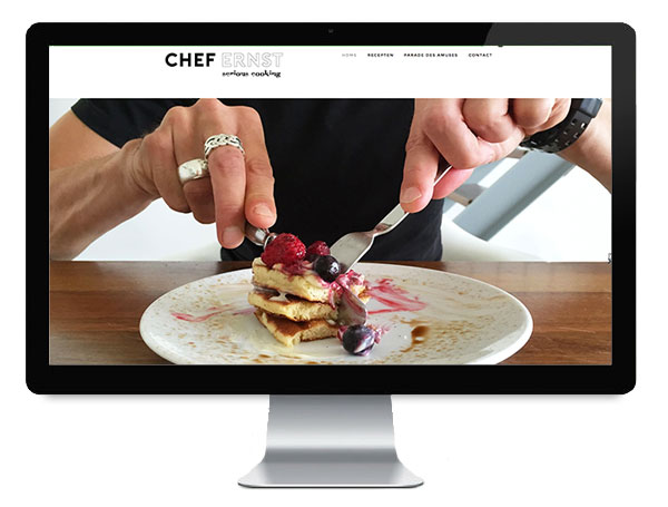 Chef Ernst - serious cooking - Wordpress recepten website